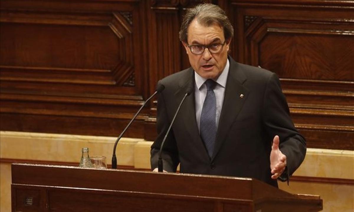  Artur Mas, en su discurso de investidura.