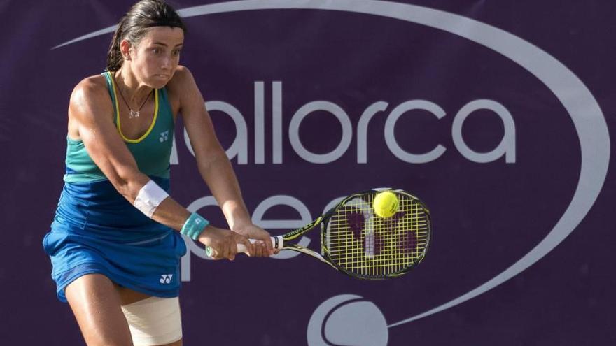 Anastasija Sevastova en su partido ante la alemana Julia Georges en la final del Open de Mallorca.