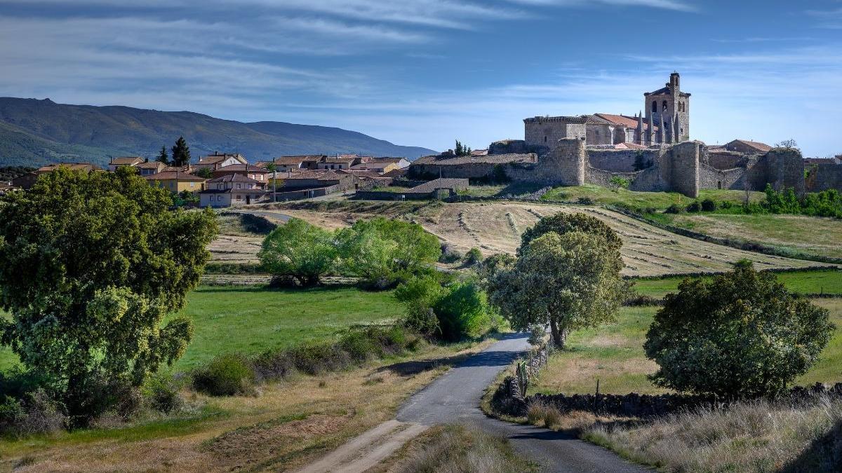 El pueblo de Bonilla de la Sierra en Ávila.