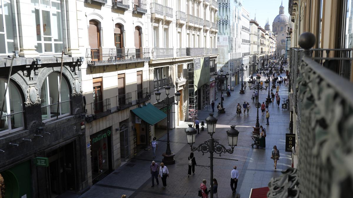 Calle Alfonso I de Zaragoza.