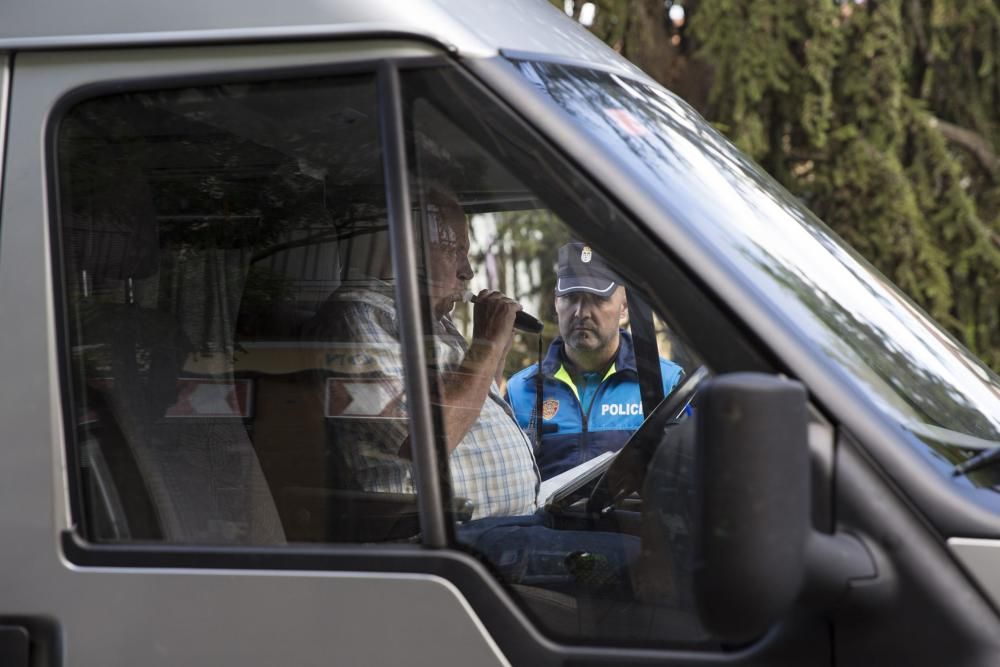 Control de alcoholemia de la Policía de Oviedo