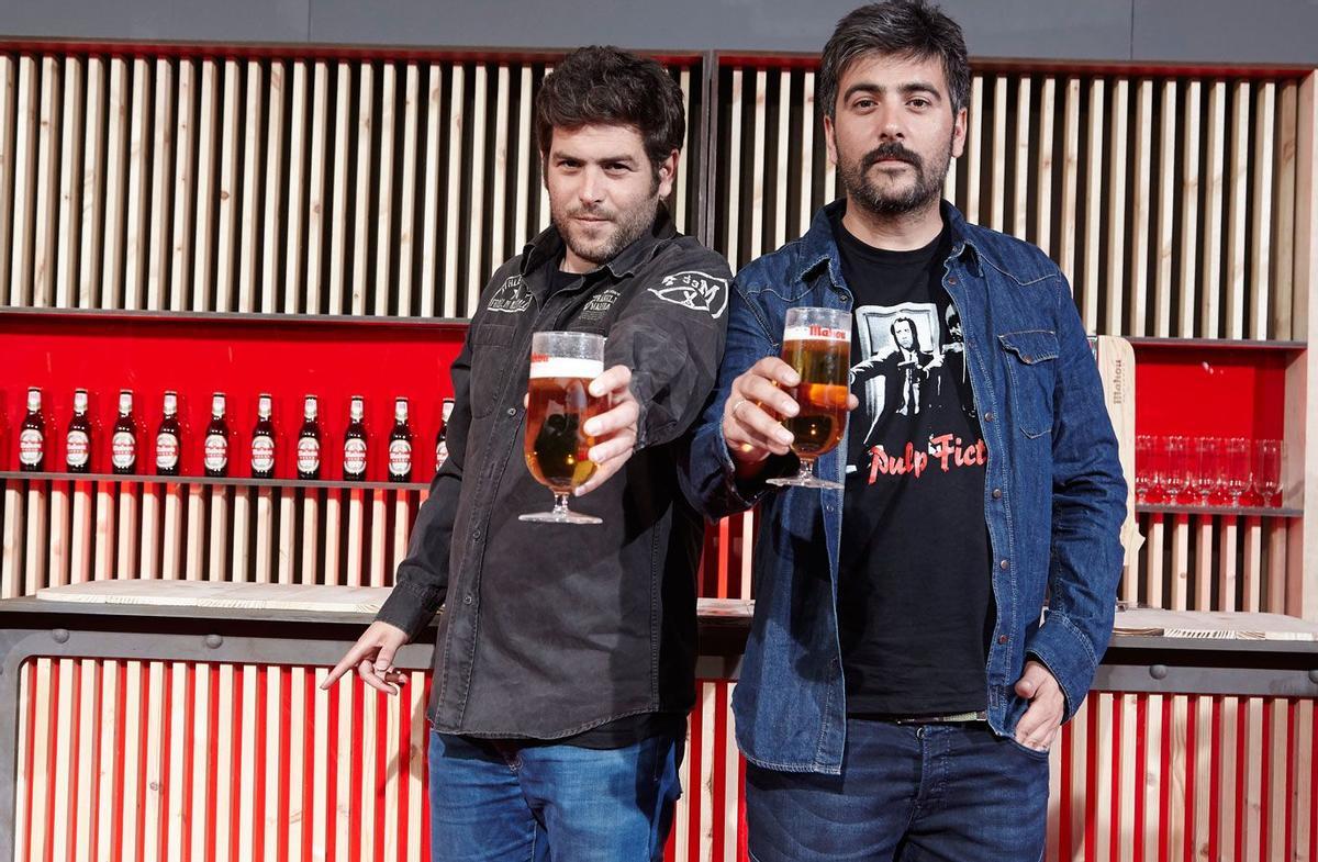 Estopa en la presentación de la nueva campaña de Mahou