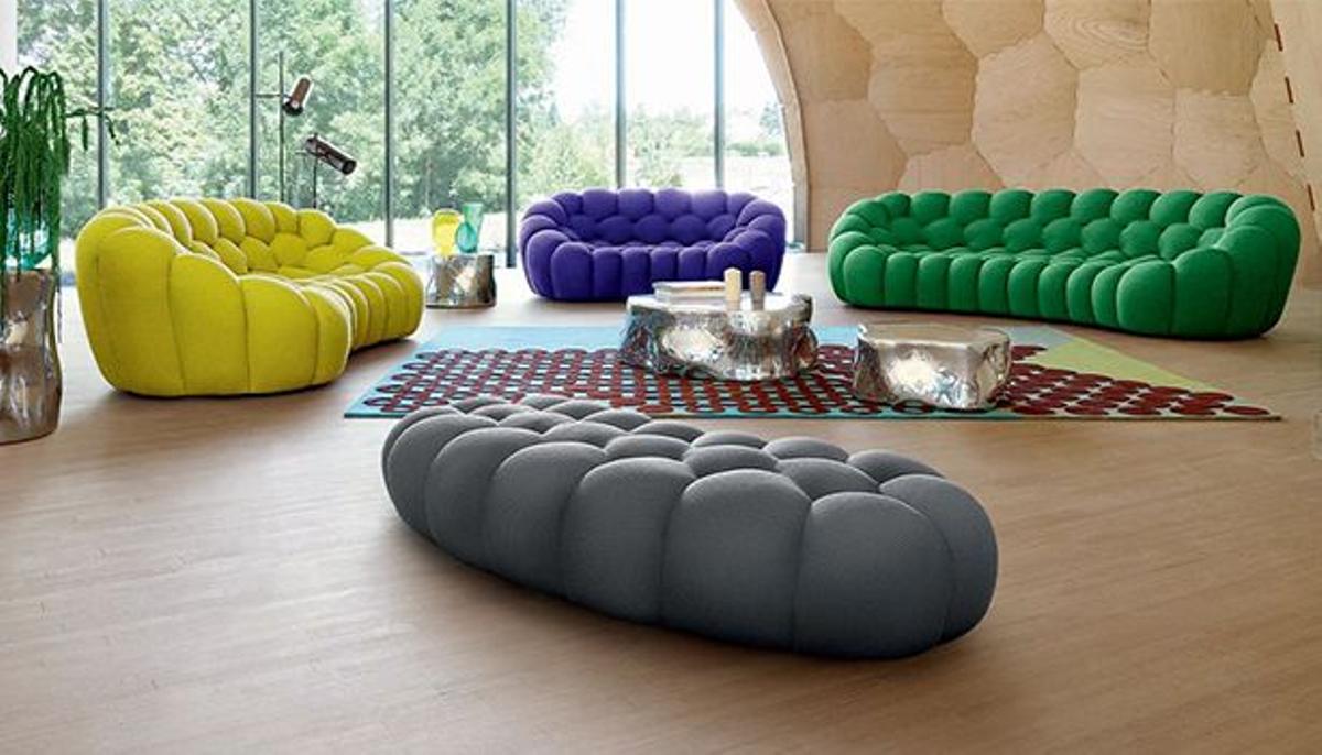 Sofás de la colección 'Bubble' vistos en Roche Bobois.