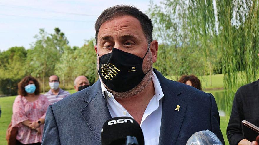 Oriol Junqueras aquest dissabte a Santa Coloma de Farners