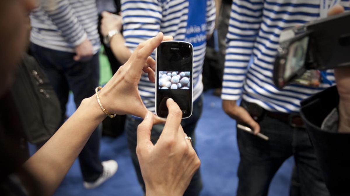 Demostración de las posibilidades de un teléfono inteligente.