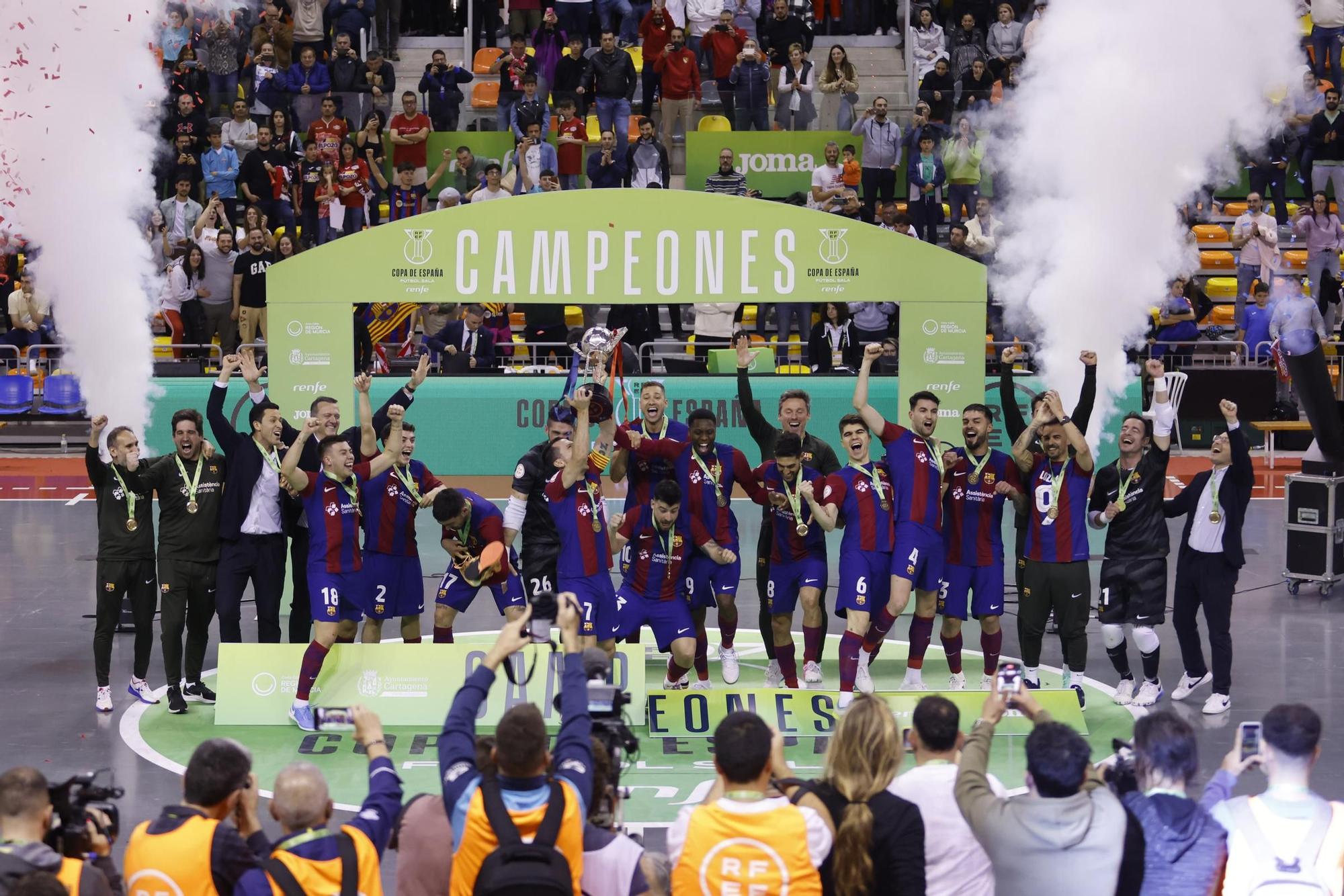 ElPozo Murcia - FC Barcelona, final de la Copa de España de fútbol sala