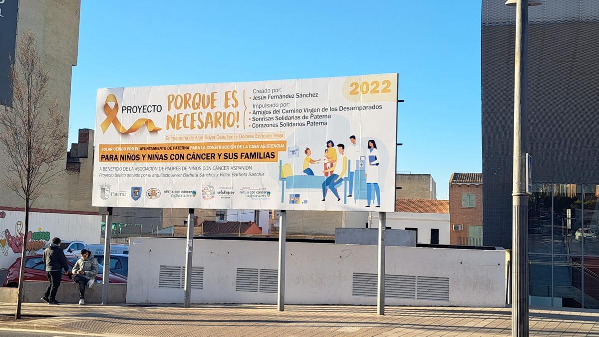 Solar cedido por el Ayuntamiento de Paterna donde se levantará la Casa Aspanion.
