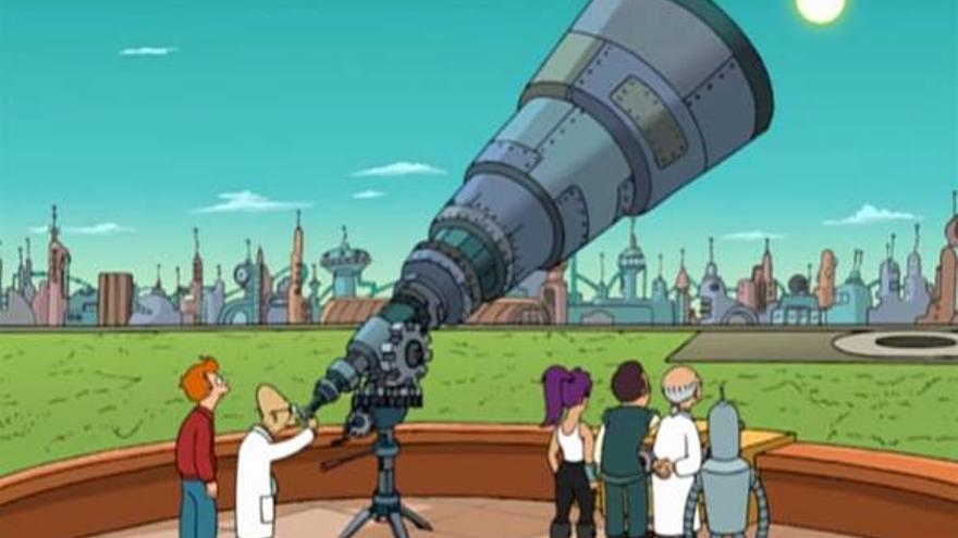 El telescopio olfativo de Futurama.