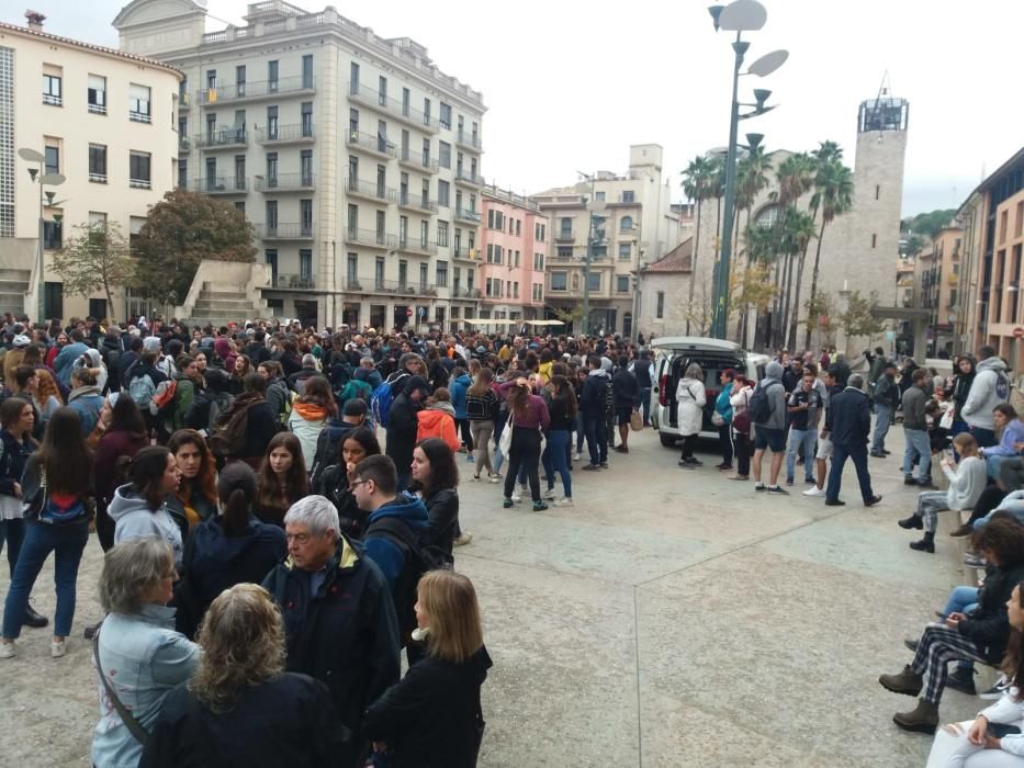 Manifestació al centre de Girona