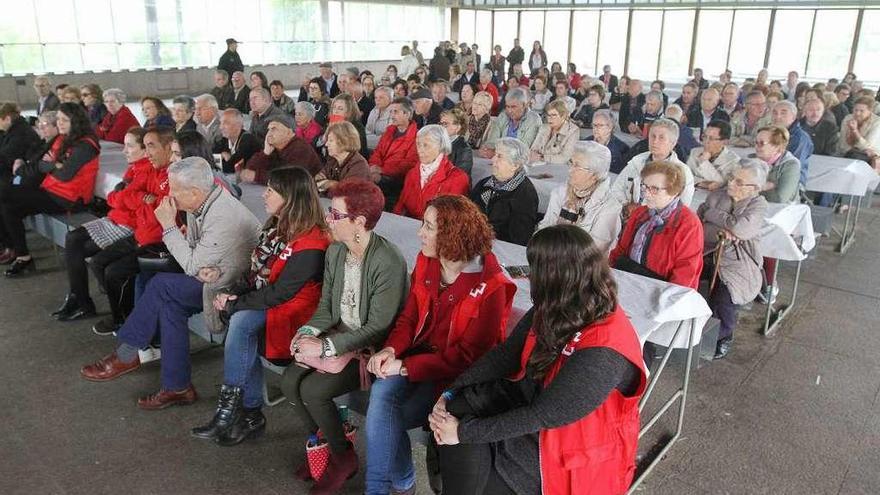 Cruz Roja, en uno reciente curso preventivo de seguridad para mayores. // I. Osorio