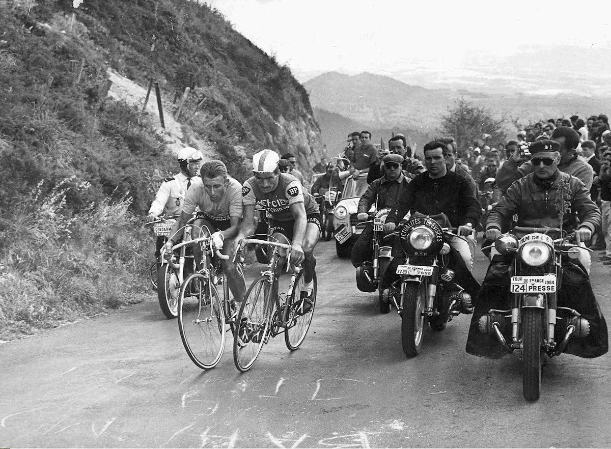 Anquetil y Poulidor, en el Puy de Dôme (1964).