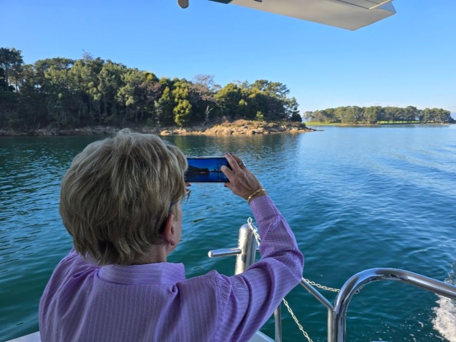 Así se despidió el año en el catamarán restaurante Fly Delfín, de Cruceros do Ulla Turimares.