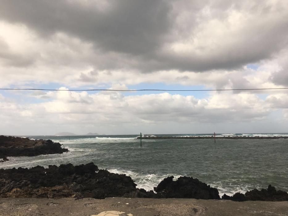 Aviso amarillo en Lanzarote por viento y oleaje