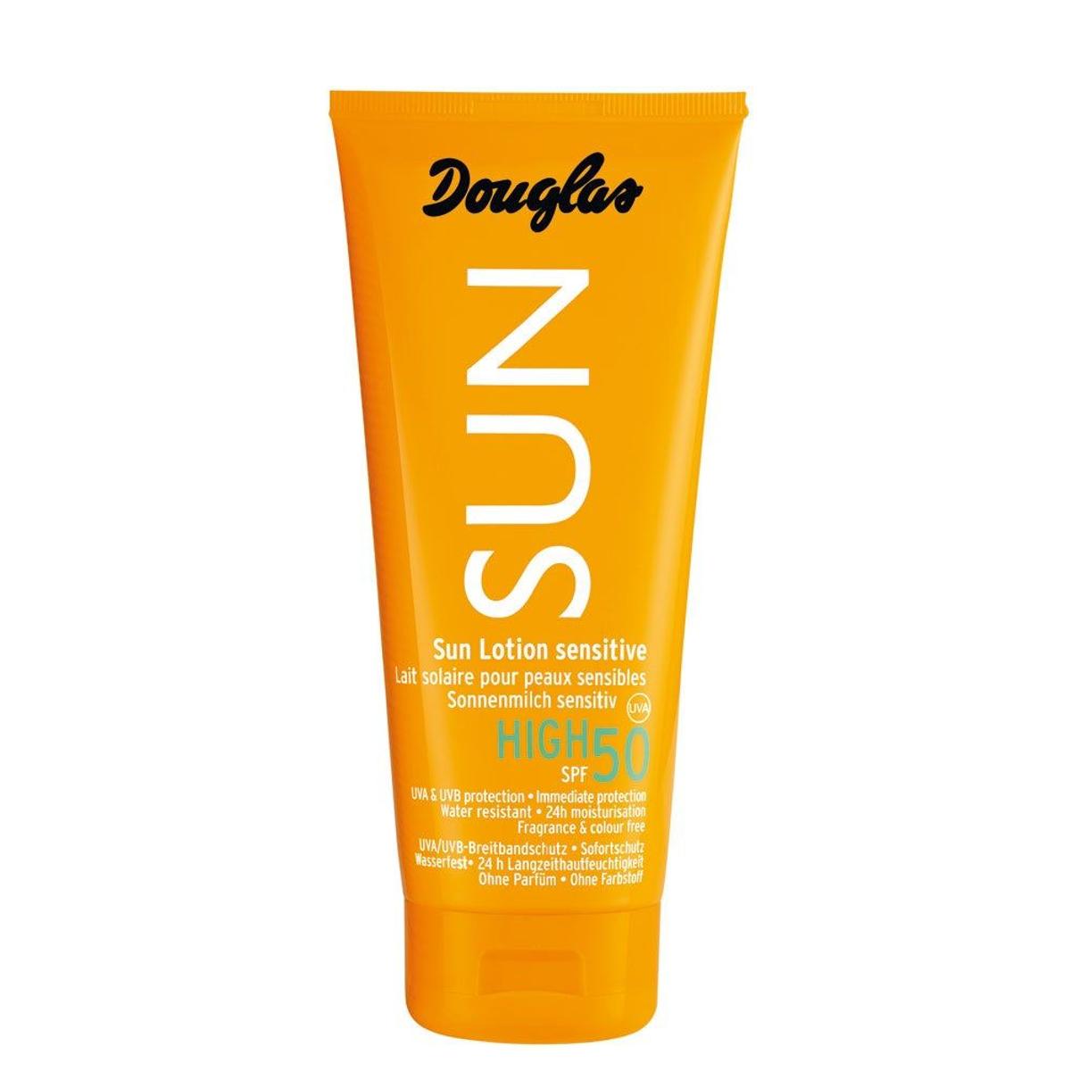 SUN Lotion, SPF 50, de Douglas (precio: 15,95 euros)