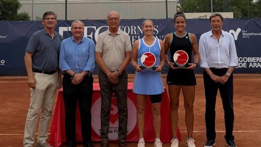Ángela Fita se proclama campeona del torneo ITF de Zaragoza