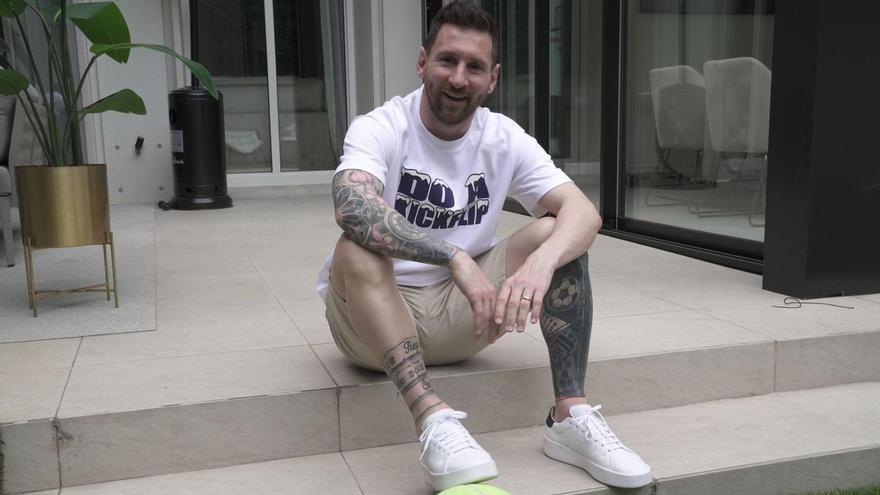 Lionel Messi empfing den „Sport“-Journalisten in seinem Haus in Paris.  | FOTO: SPORT