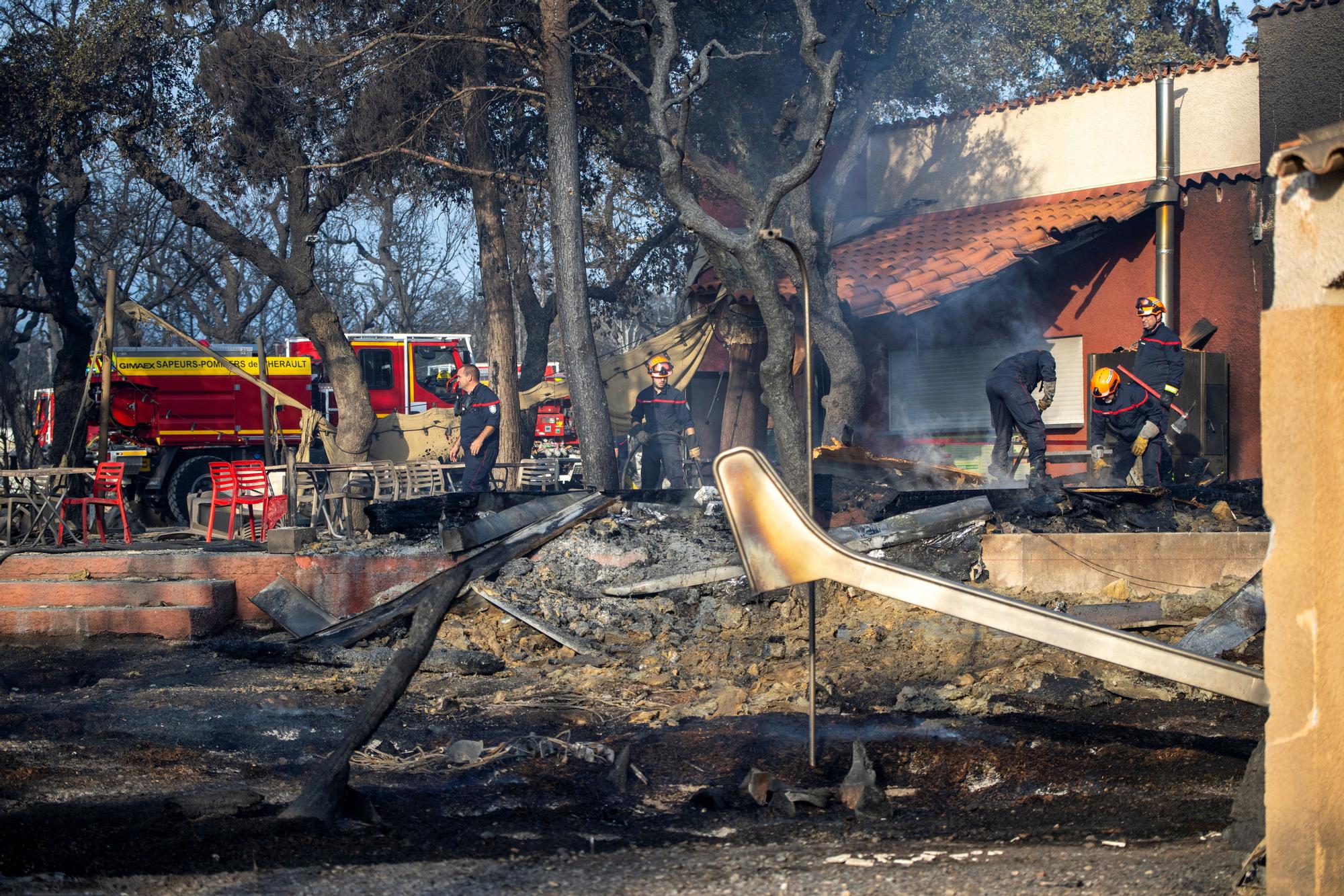 L'incendi de la Catalunya nord, en imatges