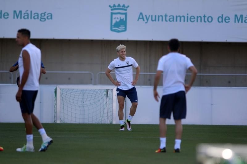 Entrenamiento de puertas abiertas del Málaga CF