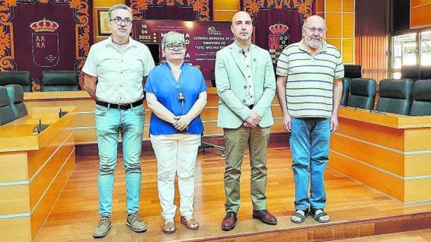 Luis Alberto Naranjo, Soledad Nortes, Eliseo García Cantó y José Bermejo. | AYTO. MOLINA