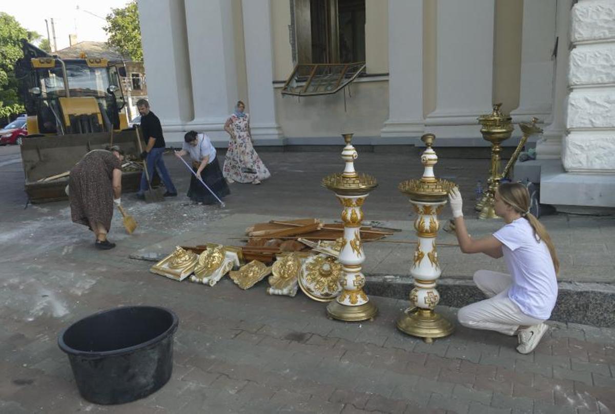 Imagenes de la destrucción histórica de Odesa, Ucrania tras el ataque ruso