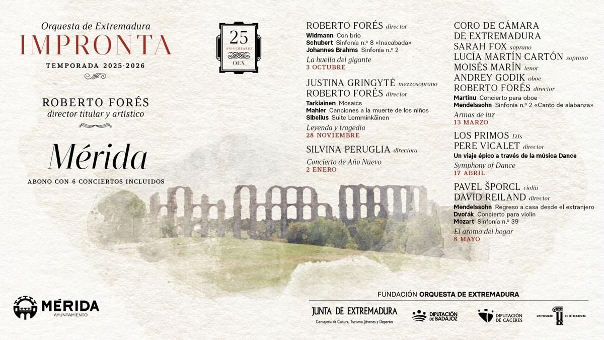 Conciertos Orquesta de Extremadura.
