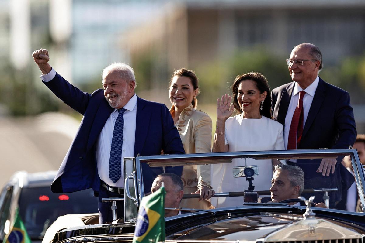 Luiz Inacio Lula da Silva takes office as Brazils President in Brasilia