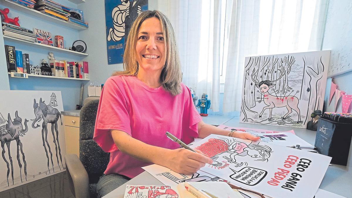 La viñetista Esther Nieto