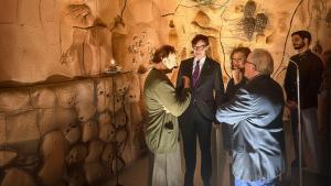 Barceló, junto a Illa y Armengol en la Seu.