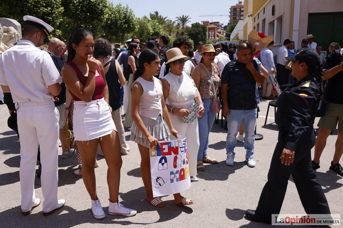 La llegada del buque Hespérides al Puerto de Cartagena, en imágenes