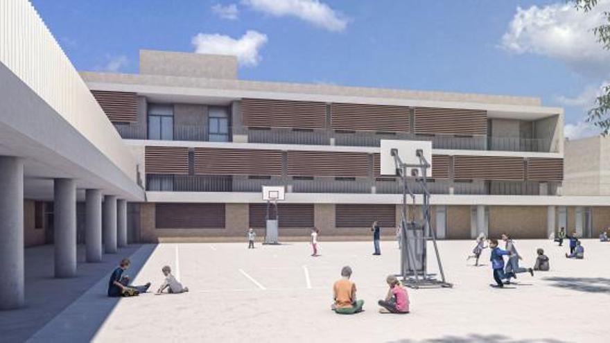 Una recreación de cómo será el nuevo colegio.