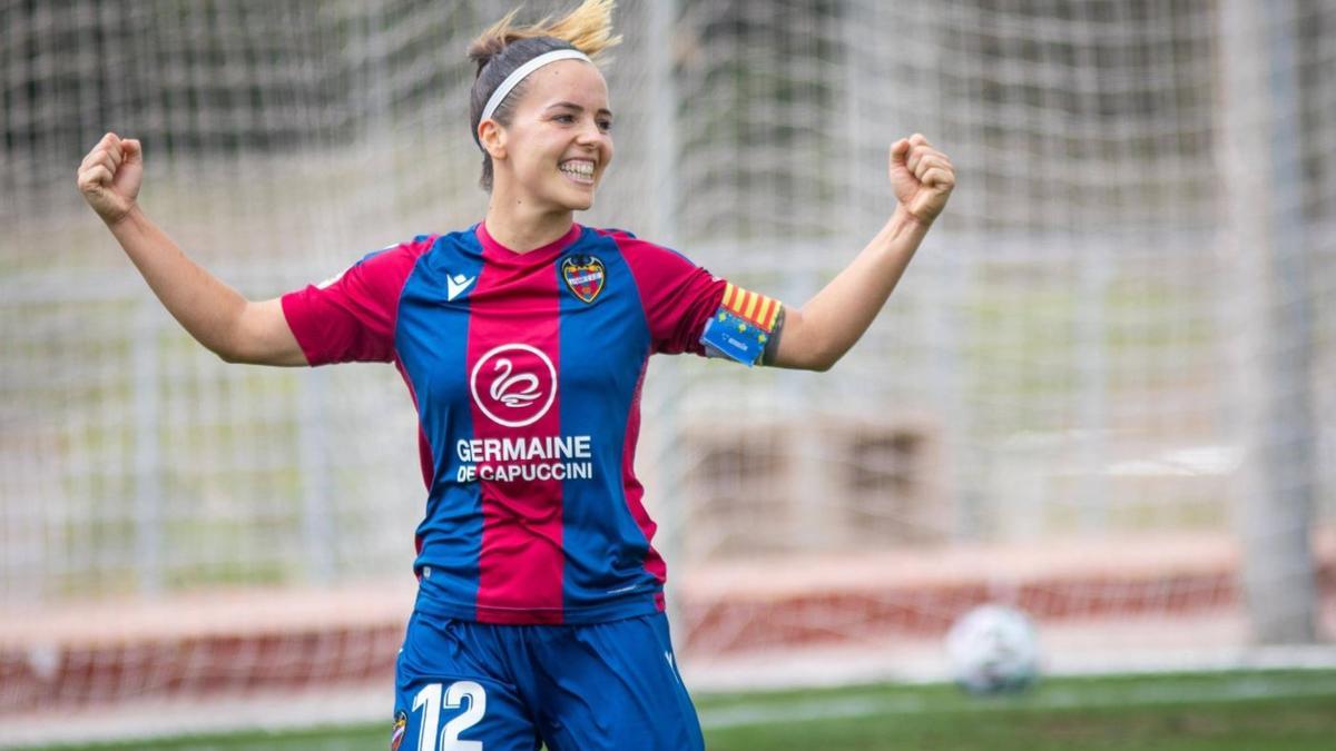 Claudia Zornoza fue la capitana del Levante UD Femenino de Champions
