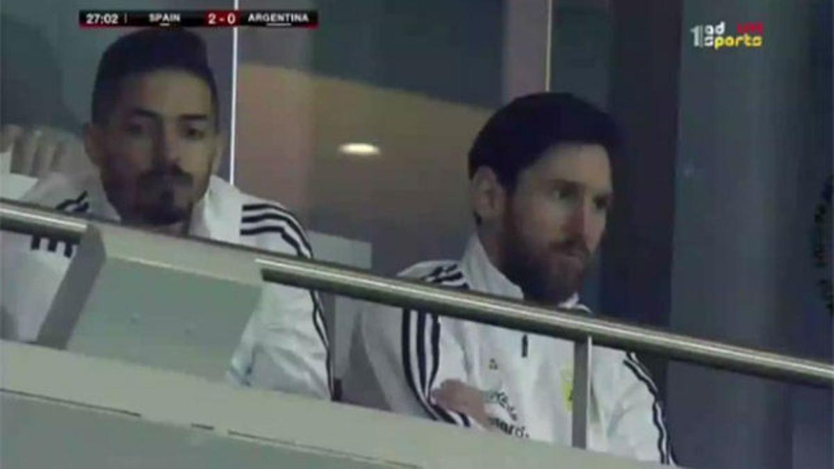 La cara de Messi habla por sí sola