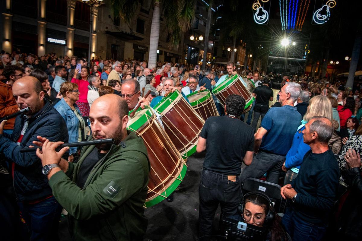 Evento por el Día de Canarias en Gáldar en una foto de archivo.