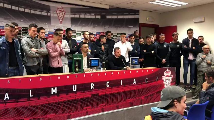 Rueda de prensa de los jugadores del Real Murcia