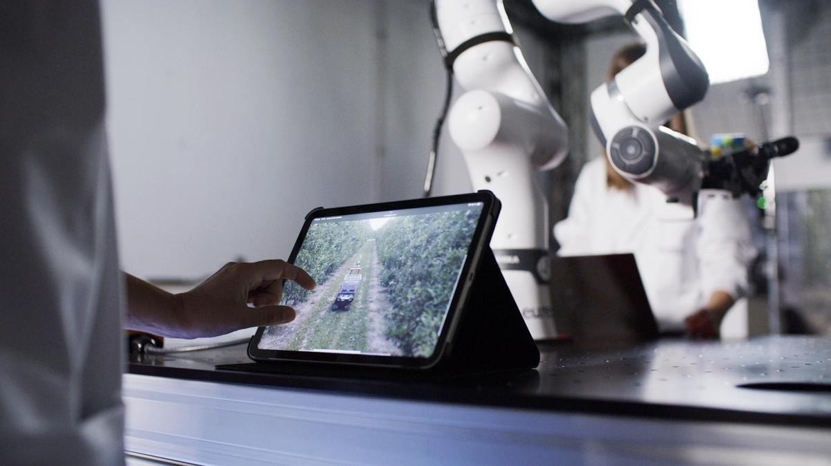 Una imagen de las coloboraciones de Eurecat en el campo de la IA aplicada a la robótica agro.