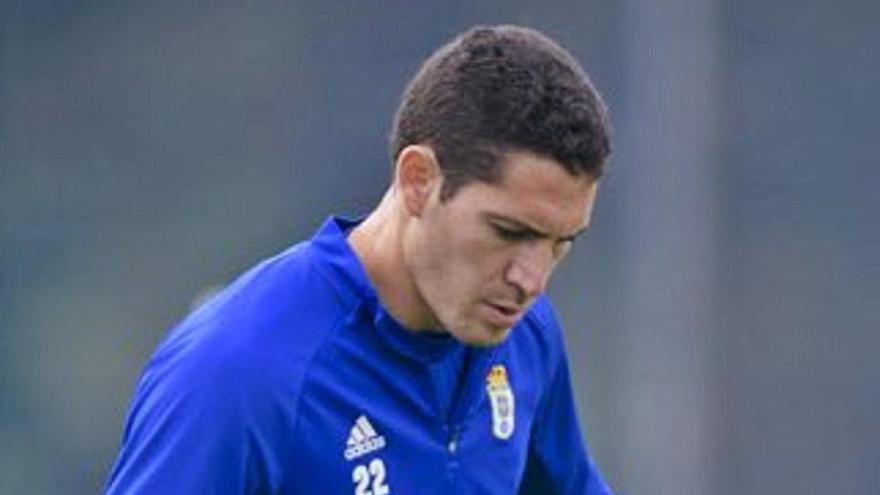 Gustavo Blanco Leschuk, en un entrenamiento.   Real Oviedo