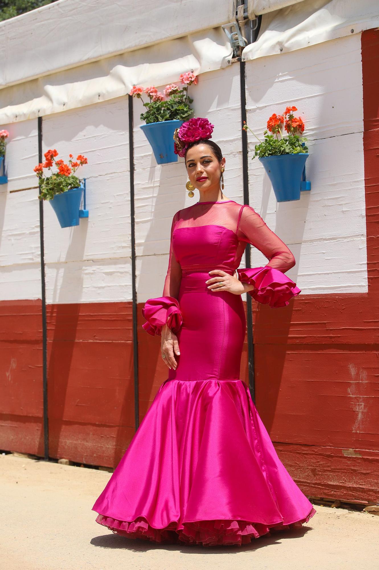 Trajes de gitana en El Arenal el viernes de feria