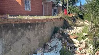 Se derrumba un muro de 2 metros en una escoleta de Betxí, a la que Educación sacó de Edificant