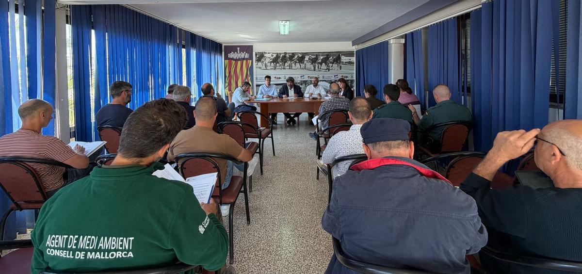 Un momento de la reunión.