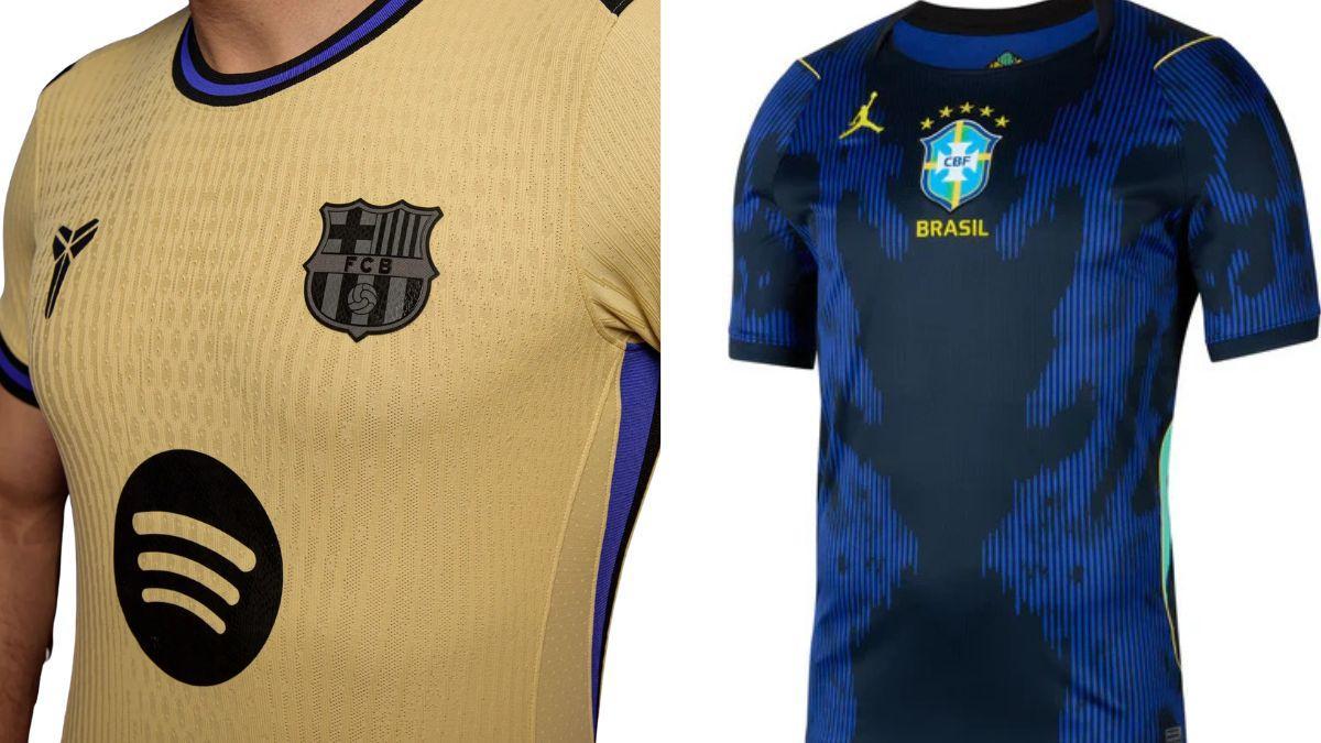 El FC Barcelona y Brasil usan Kobe Sheath y Jordan Brand en sus segundas equipaciones