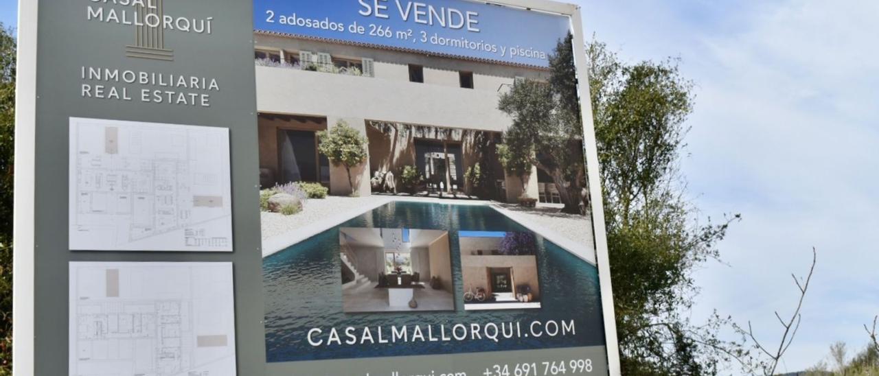 Grundstück in Sant Llorenç des Cardassar im Osten der Insel, auf dem bis zu zwei Luxus-Reihenhäuser gebaut werden sollen.