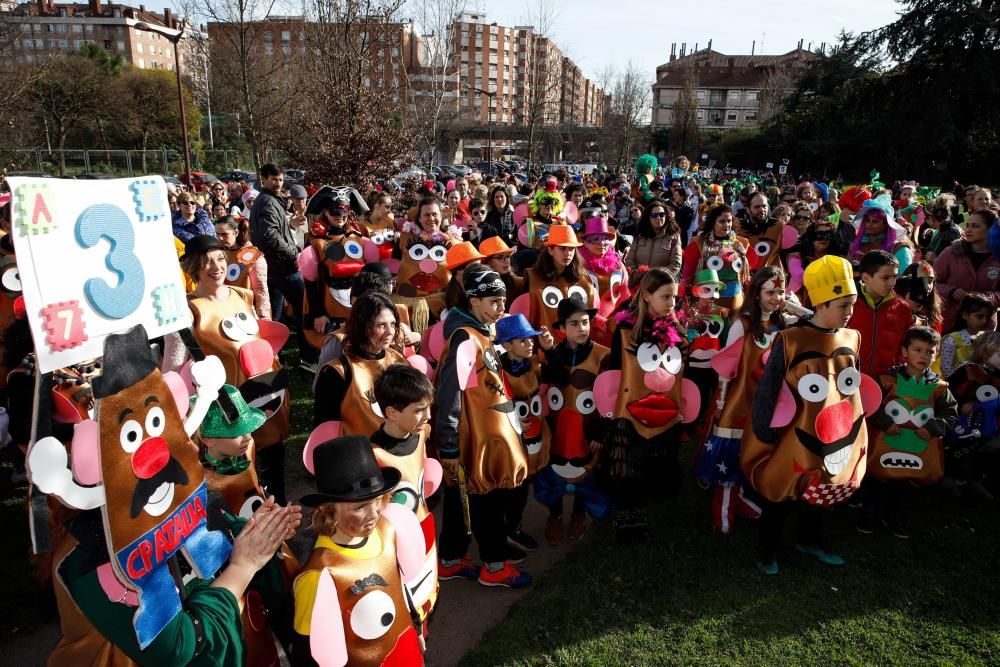 Antroxu Gijón Oeste, pregón jugadores del Telecable Hockey Patines