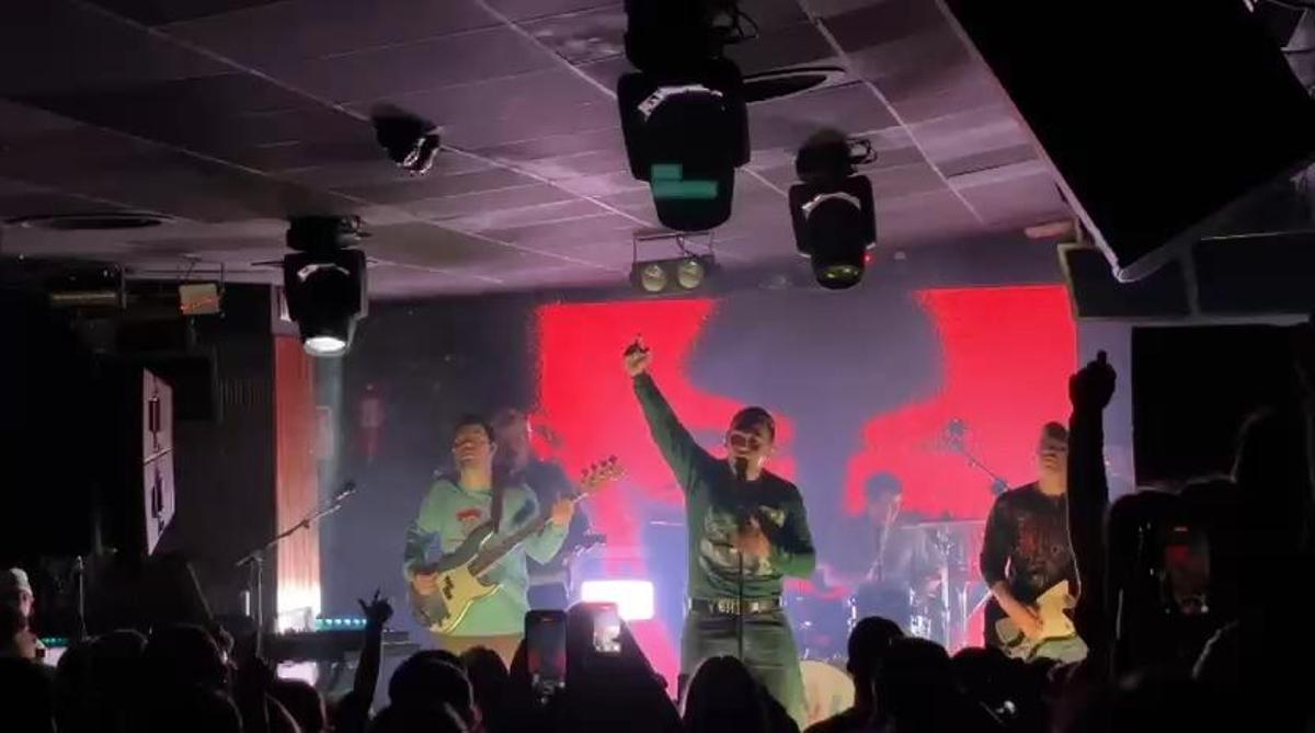 Barry B durante el concierto