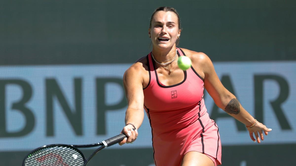Aryna Sabalenka, durante el torneo de Indian Wells