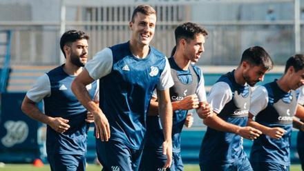 Los jugadores del Europa durante un entrenamiento