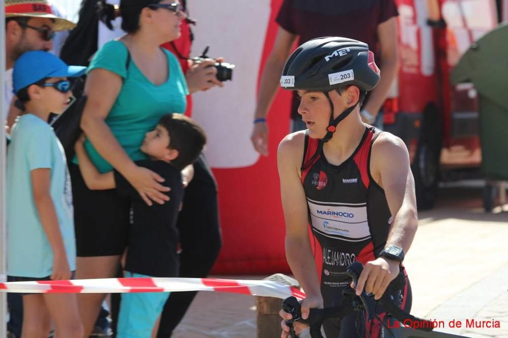 Final de triatlón de Deporte en Edad Escolar