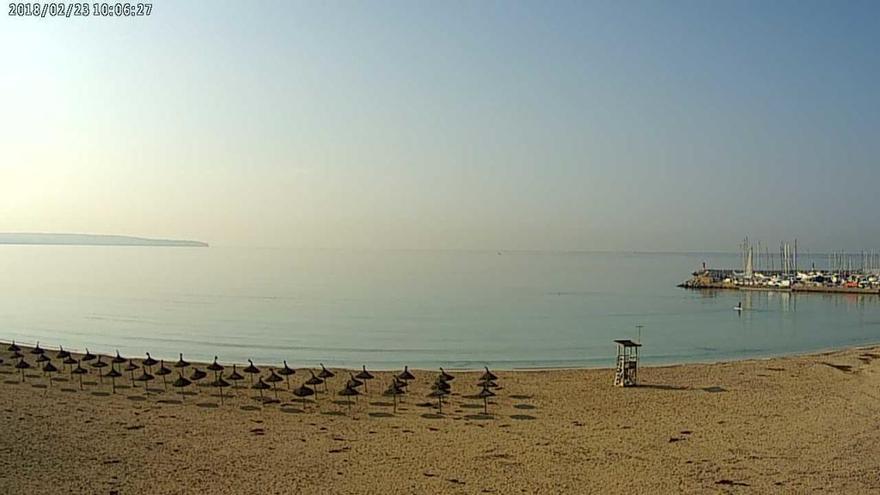 Die Playa de Palma am Freitagmorgen.