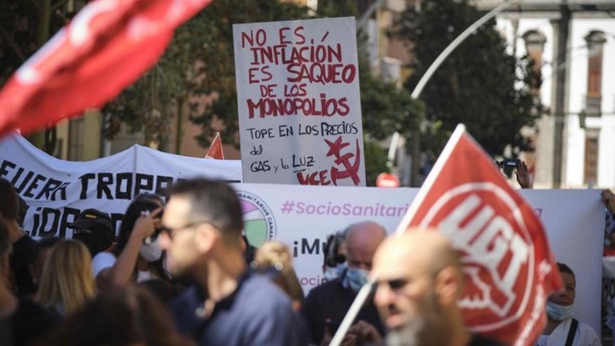 Manifestación Primero de Mayo en Santa Cruz de Tenerife