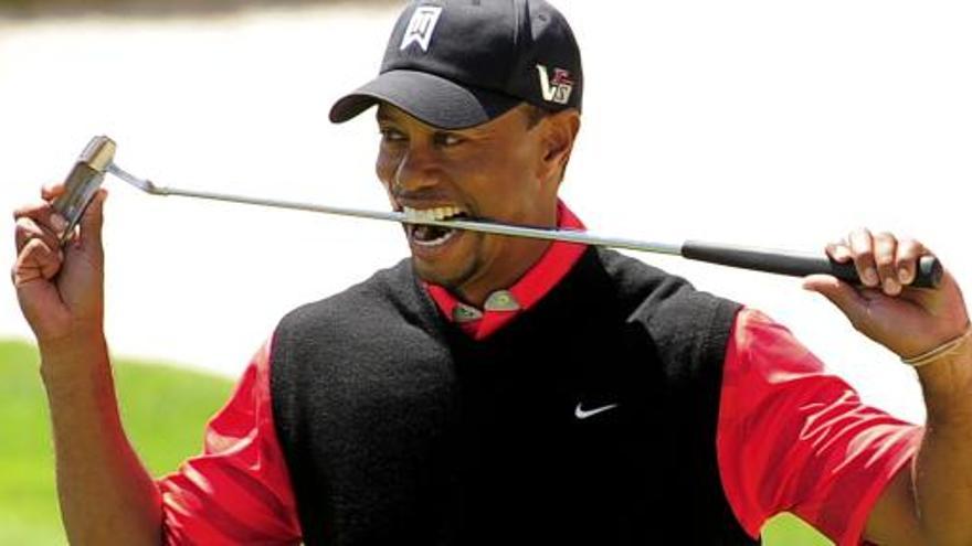 Tiger Woods celebra su victoria