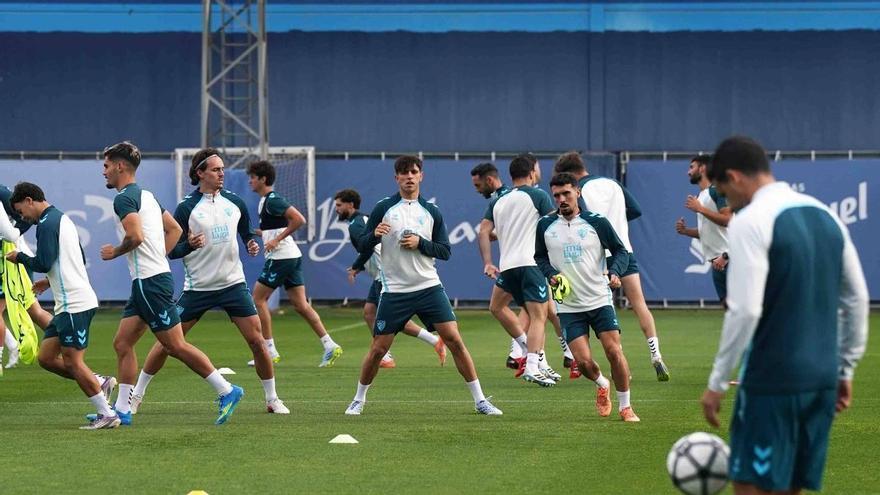 El Málaga CF recupera a Haitam, mientras Dotor y Galilea entrenan con normalidad